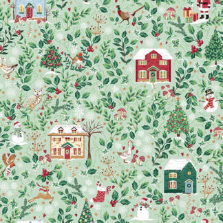 Country Christmas - Cottages - Green