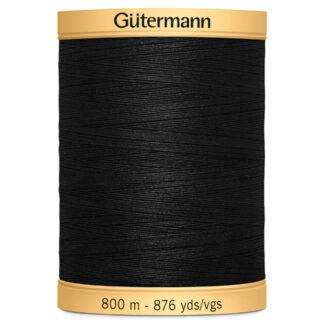 Gutermann Natural Cotton 800m BLK