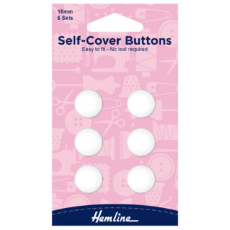 H475.15 Hemline Self-Cover Buttons 15mm
