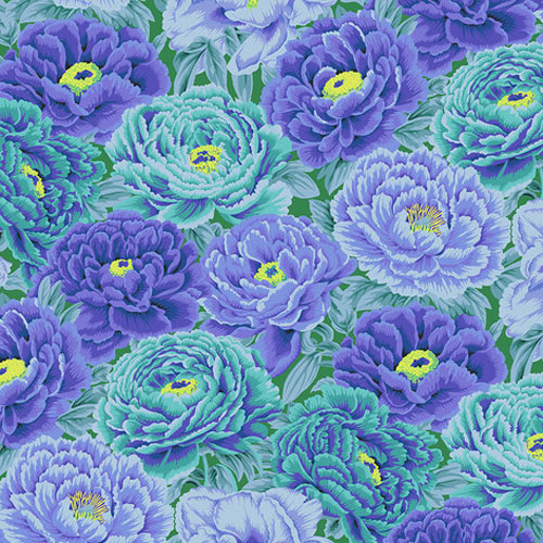 Kaffe Fassett PWPJ136.BLUE Tibetan Peony