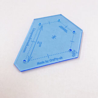 2in 60º Jewel with 3/8in seam allowance