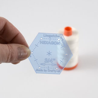 3/4" Hexagon Template - 3/8" Seam Allowance