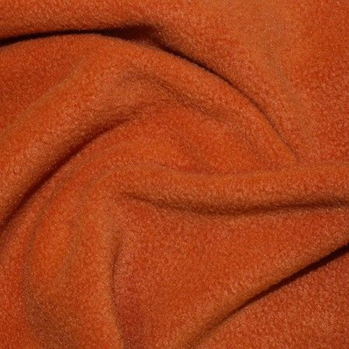 Anti-Pil Polar Fleece Fabric Terracotta Orange