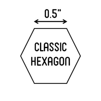 1/2" Hexagon Papers - 100 pk