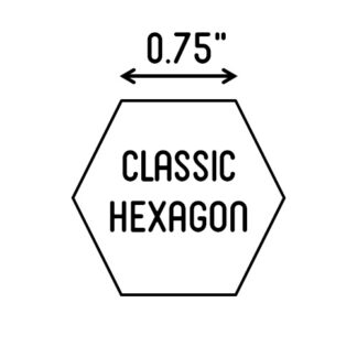3/4" Hexagon Papers - 100 pk